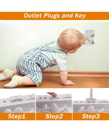 Baby Safety Kit 58 Pack Childproofing Essentials with Cabinet Locks, Corner Guards, Outlet Covers All-in-One Child Safety Appliance Set - Buy Online on GoSupps.com
