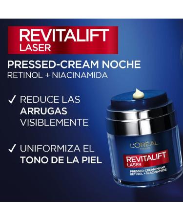 L'Or al Spain LOreal Paris Dermo Expertise Revitalift Laser Night Cream with retinol and niacinamide 50 ml 1 piece - Buy Online on GoSupps.com