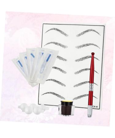 MAGICLULU Wmtz_ Microblading Red Eyebrow Permanent Practice Pigment Skin Pen Kit Tool Rings - Buy Online on GoSupps.com