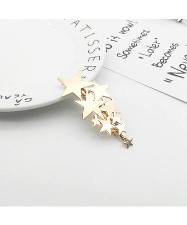 Wendalern Stars Hair Clips Pins Vintage Stars Hair Pin Gold Star Hair Barrette Cluster Star Hair Pin Metal Hair Clamp Holder Clips Decorative Hair Accessories for Women and Girls - Buy Online on GoSupps.com