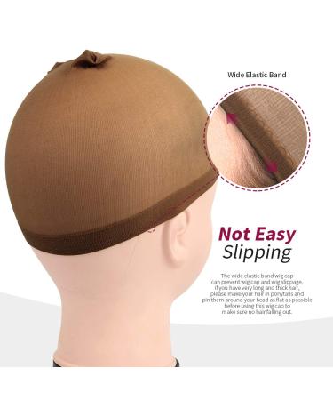 Teenitor 20 Pack Brown Nylon Wig Caps for Men and Women - Skin Tone Stocking Cap for Wig Application - Buy Online on GoSupps.com