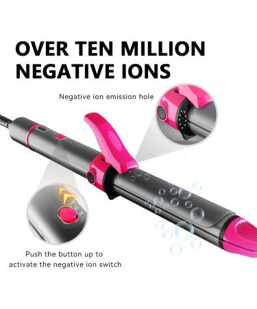 Lescolton 2 in 1 Curling Iron - Travel Hair Straightener & Curl Wand - Fast Heating Dual Voltage 1 Inch Barrel - Perfect for Girls & Women (Purple - Buy Online on GoSupps.com