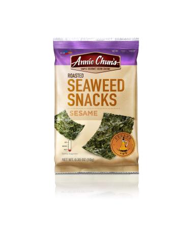 Annie Chun's Sesame Roasted Seaweed Snacks - Organic, 0.35oz (12 Pack) - America's #1 Seaweed Snack - Buy Online on GoSupps.com