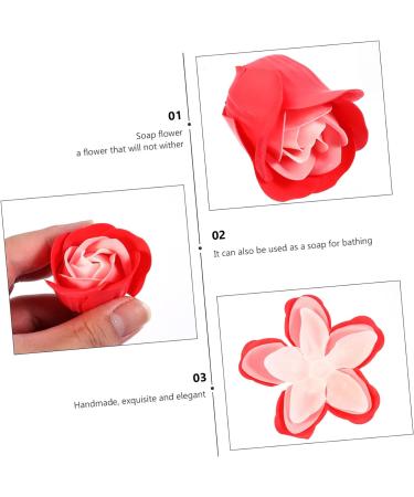 ABOOFAN 2 Boxes Soap Flower Artificial Soap Rose Essential Oil Gifts Birthday Gift Wedding Oil Rose Soap Bridal Gift Festival Soap Rose Bride Rose Box Roses Redx2pcs 14.5x14.5cmx2pcs - Buy Online on GoSupps.com