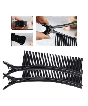2Pcs Black Hair Styling Clips - Salon Sectioning Hairpins for Hairdressing - Buy Online on GoSupps.com