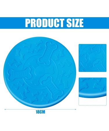 Buy Bite-Proof Dog Frisbee | 18 cm Natural Rubber Flying Disc | Ideal for Training Throwing & Water Play - Buy Online on GoSupps.com