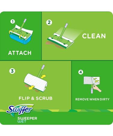 Swiffer Sweeper Wet Wood Floor Mopping cloths  20 count - Buy Online on GoSupps.com