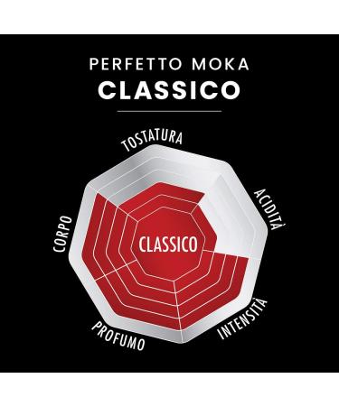Bialetti Perfetto Moka Classico - Medium Roast Ground Coffee 250g x 6 | Aromaventil for Freshness Hazelnut & Dried Fruit Aroma - International Shipping Available - Buy Online on GoSupps.com