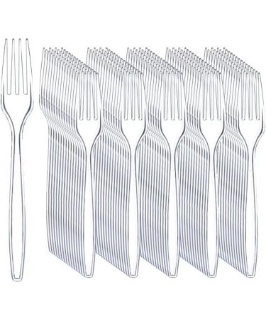 Plastic Forks Sturdy and Durable 100 Pack Ideal for Party BBQ Picnic Home Office and Restaurant Use