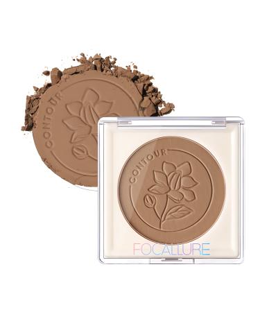 FOCALLURE Matte Bronzer  Facial Bronzing Powder for Contouring Cheeks and Sun Kissed Coverage  Long-Wearing  Lightweight  Blends Easily  Contour Makeup  Mild Rose S01 Mild Rose