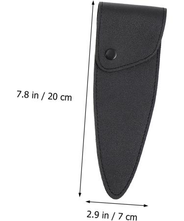 Beaupretty 18-Piece Hairdresser Leather Case & Plastic Scissor Organizer - Transparent Storage Bag for Hair Tools - 3 Pcs Black & Brown Scissors Pocket 20x7.5cm - Buy Online on GoSupps.com