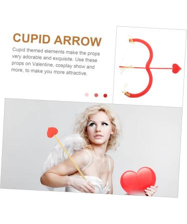 GALPADA 1 Ensemble Arc Et Fl che De Cupidon Arc Et Fl che De Cupidon Accessoires De Cosplay Pour Enfants Et Accessoires Pour La Saint-Valentin Et Les Mariages Et Tenue De B b Cupidon Rouge 42X15X2CM - Buy Online on GoSupps.com