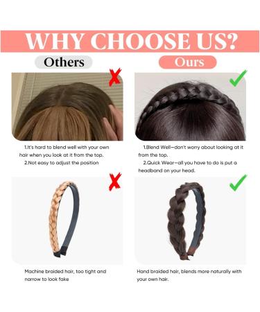 Clip in Fringe Synthetic Headband Bangs Extension Fake Hair Blunt Fringe with Long Sides for Women Natural False Black Brown Blonde Bang Bangs Hair Clip(27B-613) - Buy Online on GoSupps.com