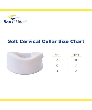 Brace Direct Foam Cervical Neck Collar - Spine Alignment & Pain Relief for Neck Injuries - International Shipping Available - Buy Online on GoSupps.com