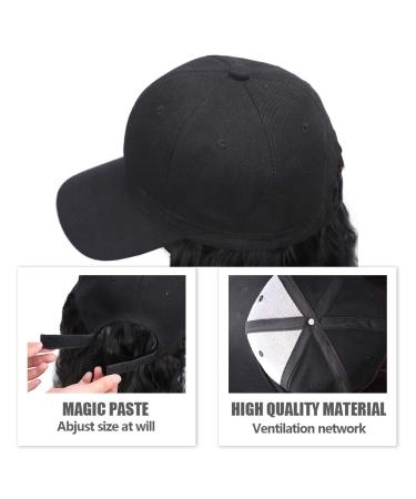 Aisi Beauty Synthetic Long Wave Baseball Cap Wig - Brown Black Wavy Hair Extensions for Women - Buy Online on GoSupps.com