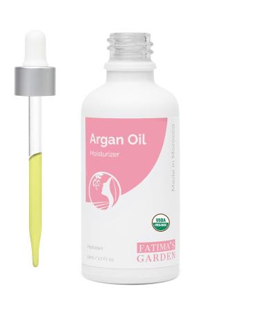 Fatima's Garden Argan Oil - Organic Moisturizer for Skin & Hair 50ml Pure Argan 1.7 Fl Oz (Pack of 1)