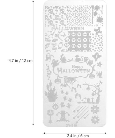 Lurrose 5-St Halloween Nail Art Templates - Devil Design Stencils for Manicure | International Shipping - Buy Online on GoSupps.com