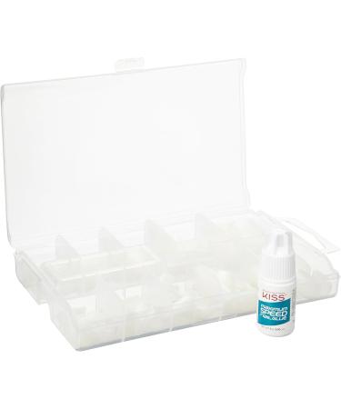 KISS 200 Full-Cover Medium Length Active Square Fake Nails Kit with Nail Glue - 101 Count - Buy Online on GoSupps.com
