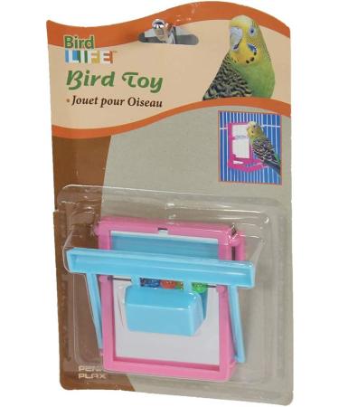 PENN-PLAX Colorful Bird Toy: Engaging Perch, Mirror, and Beads for Happy Pets - Buy Online on GoSupps.com