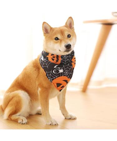 Halloween Dog Bandana Pumpkin Dog Triangle Scarfs 3 Pack Bandanas for Medium and Large Pet(Random Pattern) - Buy Online on GoSupps.com
