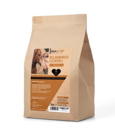 Reavet Horse Deckerlis carrots treat 1kg - tasty & natural treats horse delicious reward for horses horse trays without sugar & additives Carrot 1 kg