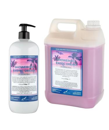 Claudius Showergel Exotic Dream 5 liter + 1 liter met pomp wit