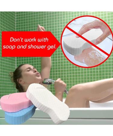3Pcs Magic Exfoliating Bath Sponge Set - Super Soft, Skin Friendly & Reusable - Buy Online on GoSupps.com