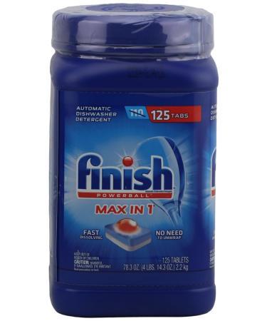 Buy Finish Power Ball Max In One Plus 125 Tablets - Powerful Dishwashing Solution 78.3 Oz - International Shipping Available - Buy Online on GoSupps.com