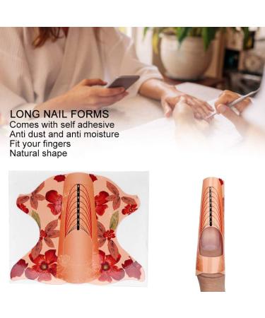 500pcs Nail Forms Long Nail Gel Forms Self Adhesive Nail Art Extension Sticker Nail Extension Nail Art Guide Form Self-Adhesive Sticker for UV Gel Acrylic Nail Tips Extension - Buy Online on GoSupps.com