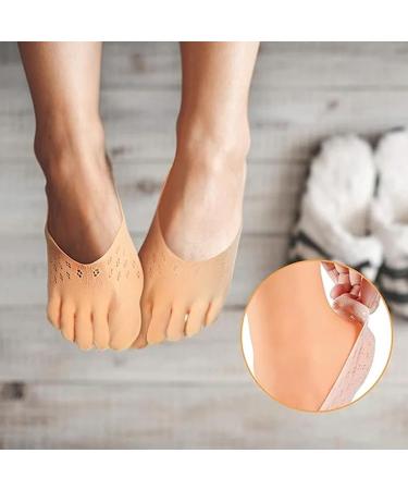 5 Pairs Women's No Show Toe Socks - Low Cut Five Finger Orthopedic Compression Non-Slip Invisible Full Finger Socks - Buy Online on GoSupps.com