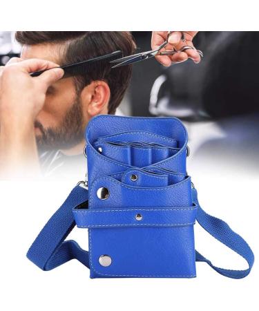 PU Leather Scissors Holster Portable High-Capacity Scissors Waist Bag for Hairdressers Salon Hair Stylist Barber Scissors Hair Clipper Comb Hairdressing Tool Storage (Blue) - Buy Online on GoSupps.com