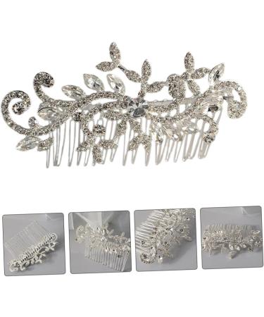 DOITOOL Wedding Hair Accessories Hair Side Combs Bridal Hair Comb Wedding Hair Comb Hair Combs for Wedding Decor Wedding Accessories for Brides White Rhinestones Rhinestone Hair Prom Miss - Buy Online on GoSupps.com