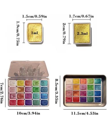 OCKULT 20 Colors Watercolor Painting Set DIY Clay Coloring Nail Art Dripping Glue Glitter Watercolour Solid Paint Box Portable Travel Water Color Paints Set Paint Kit for Artists and Painting Lovers D color one size - Buy Online on GoSupps.com