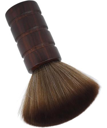 Dust Removal Brush for Neck and Face Professional Neck Hair Cleaning Brush Ergonomic Beech Handle Nylon Hair for Hairdresser for Home Salon - Buy Online on GoSupps.com
