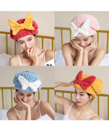Buy GDSAFS Super Absorbent Hair Towel Wrap - Quick Dry Microfiber Cap for Wet Hair | 2024 NEW 4PCS Set for Women - Buy Online on GoSupps.com