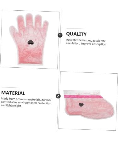 FRCOLOR 4 Pairs wax gloves paraffin wax foot covers Wax Hand Cover Beauty Hand Wax Cover wax care insulated mitten foot hot wax liners Hand Feet Wax Cover pe bag floor mat cosmetic - Buy Online on GoSupps.com