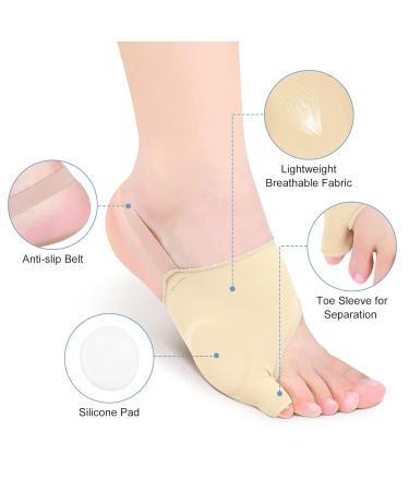 Toe Spreader & Protector for Small Toes - Tailor Bunion Correction for Men & Women | Anti-Slip Straps for Hallux Valgus Relief Smooths Bubbles & Corns - Buy Online on GoSupps.com