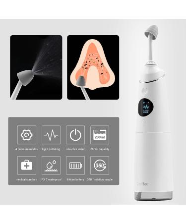 LEEHOU Electric Nasal Irrigator Neti Pot - Sinus Rinse Machine for Allergy Relief - Portable Nasal Wash System for Adults & Children - Buy Online on GoSupps.com