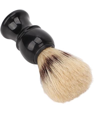 Deosdum Portable Beard Brush for Men - Black Curved Handle Foaming Cleaning Brush for Home & Travel - Buy Online on GoSupps.com