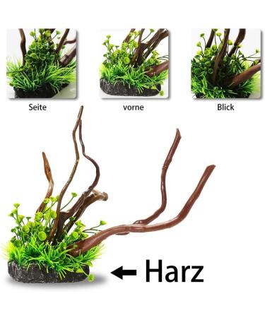 Buy Ctpeng Resin Aquarium Decoration Tree Trunk - Natural Sunken Wood Cave Ornament (23x15.5x11 cm) - Ideal for Fish Tanks - Buy Online on GoSupps.com