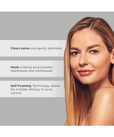 Glytone Acne Self Foaming Cleanser 0.5% Salicylic Acid - 6.1 fl. oz | Non-Comedogenic & Non-Irritating Formula for Mild Acne - Buy Online on GoSupps.com