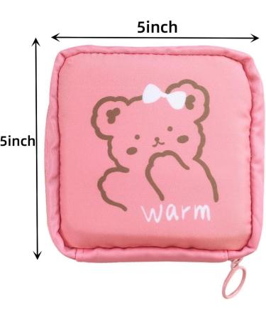 Sanitary Napkin Storage Bag - Compact Menstrual Pad Holder for Women & Teen Girls - Buy Online on GoSupps.com