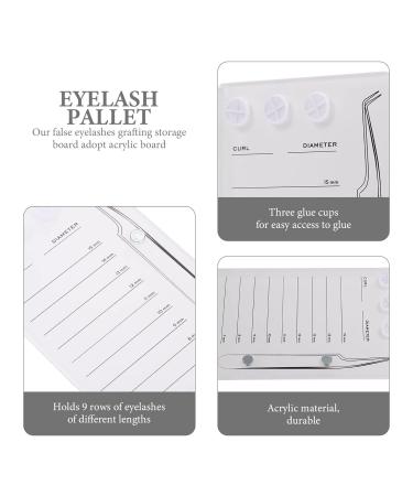 Buy Magnetic Eyelash Board - Acrylic Display Tray for Eyelash Extensions & Grafting Supplies | Premium Eyelash Accessories - International Shipping Available - Buy Online on GoSupps.com