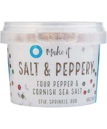 Cornish Sea Salt Tub (8 Pack Salt & Peppery 60g) - Buy Online on GoSupps.com