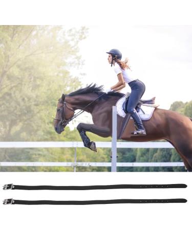 Pssopp Handmade Genuine Leather Horse Spur Strap - Equestrian Riding Accessories in Black - Buy Online on GoSupps.com