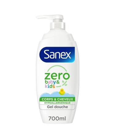Sanex SANEX - Z ro Baby Kids Shower Gel Pump - Soap Free - For delicate skin - Baby and Child - 700ml