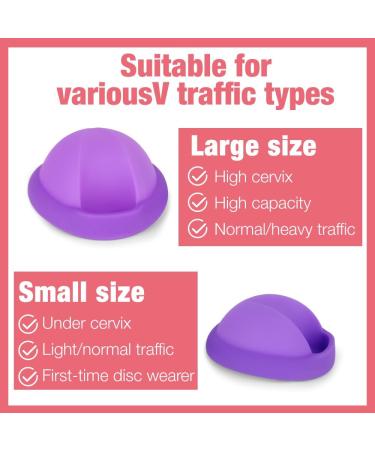 Foreverup Menstrual Disc & Silicone Cup - Perfect for Sports & Swimming | Comfortable Alternative to Soft Tampons (Purple S+L) - Shop Now! - Buy Online on GoSupps.com