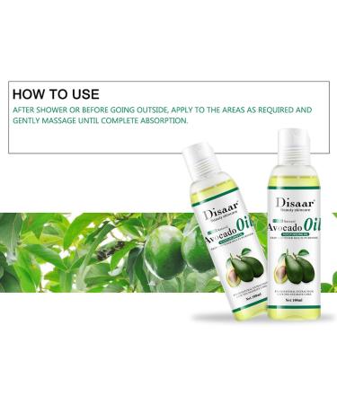 DISAAR Beauty Natural Softening Multi-Purpose Moisturizing Mineral Oil Relive Dry Skin 100ml/3.38fl.oz (Avocado Oil) - Buy Online on GoSupps.com