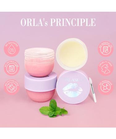 ORLASKIN Lip Mask & Lip Scrubber Exfoliator Lip Sleeping Mask Overnight for Dark Lips to Lighten Moisturizer Lip Butter Balm for Dry Chapped Cracked Peel Lips Skin Care(Mint Flavor) - Buy Online on GoSupps.com