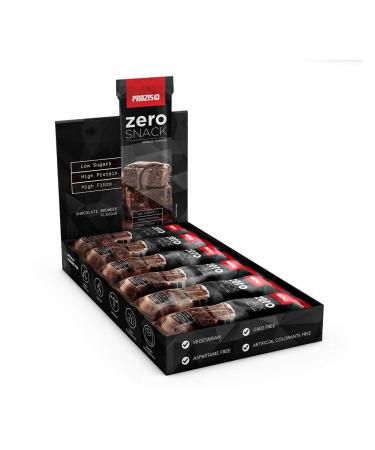 Prozis 12 x Zero Snack 35g Chocolate Brownie High Protein & Low Carbs & Sugar - Ideal for Weight Loss & Healthy Diets